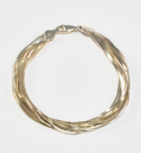 Sterling Strand Bracelet (Sterling Silver, Italian)