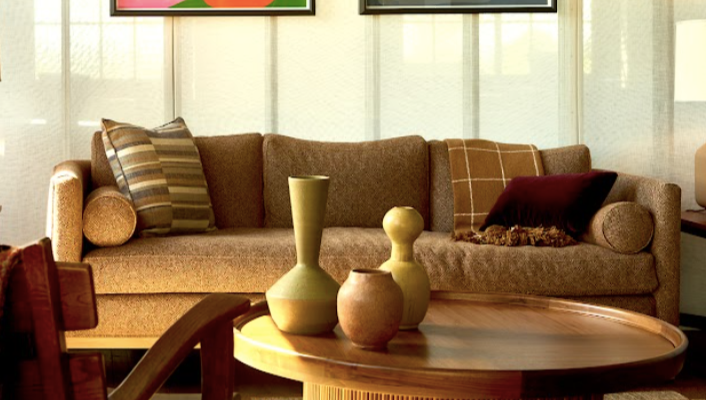 Curved Back Sofa