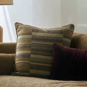 LF Pillow - Linen Stripe