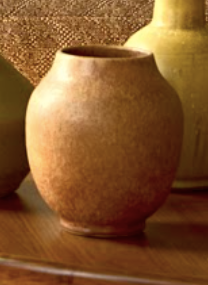 Cordate Vase - Taupe / Brown