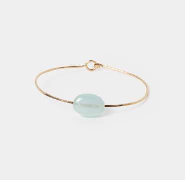 Sea Aquamarine Cuff Bracelet