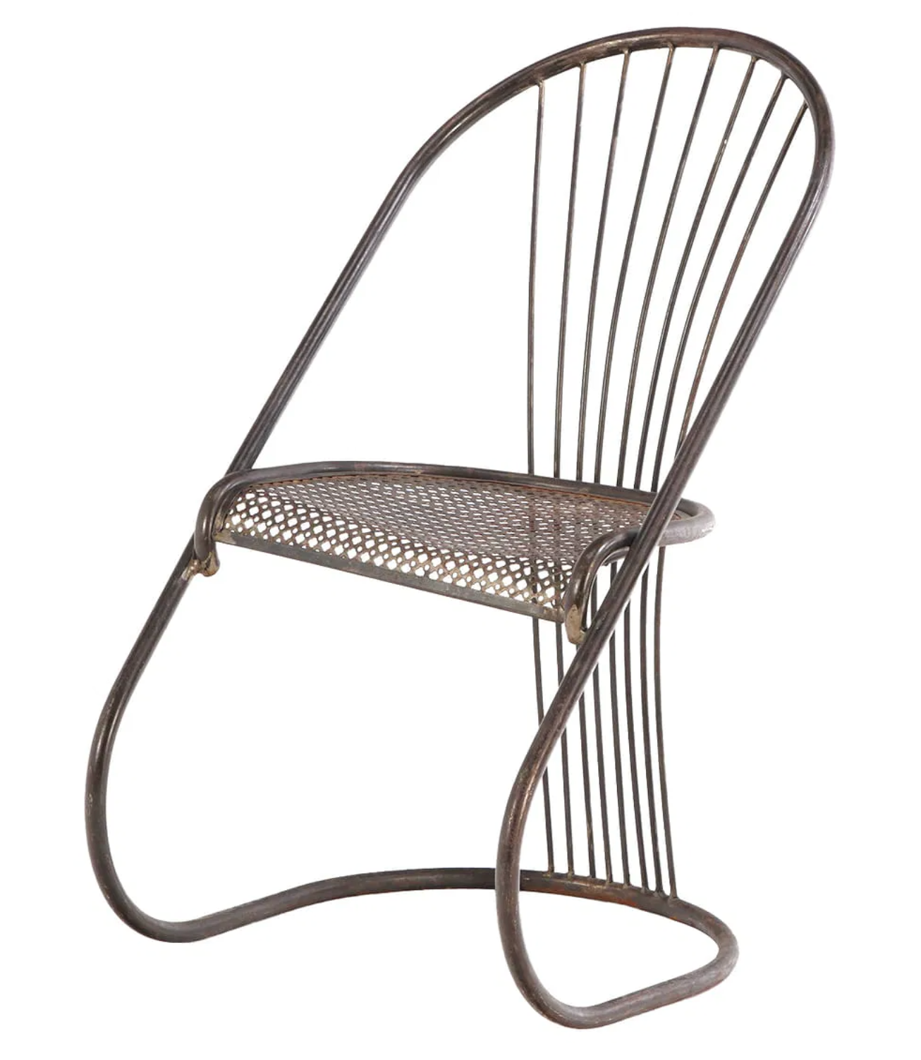 Sculptural Iron Chair, France, 60s