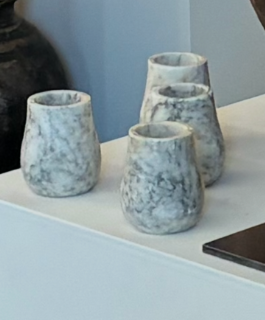 Vintage Italian alabaster candle holders - Sold Individually